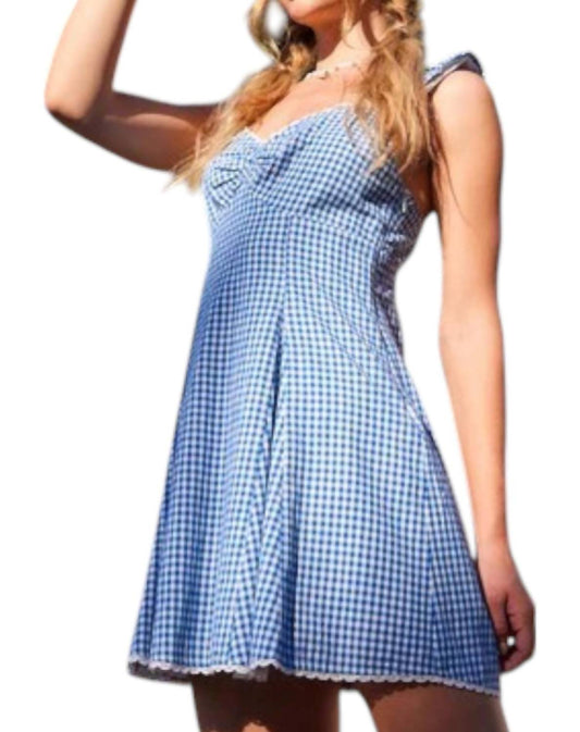 Illa Illa - Picnic Chic Gingham Ribbon Mini Dress