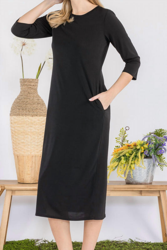 Celeste - 3/4 Sleeve Dress