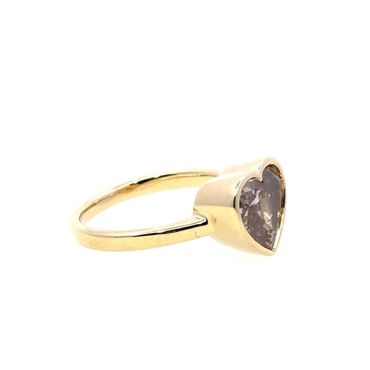 Aamiaa - Women's Heart Shape Lab Grown Diamond Ring