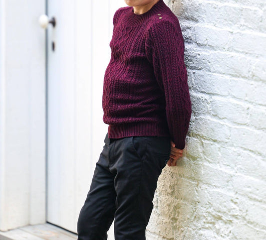 Maniere - Marled Multi Knit Crewneck Sweater