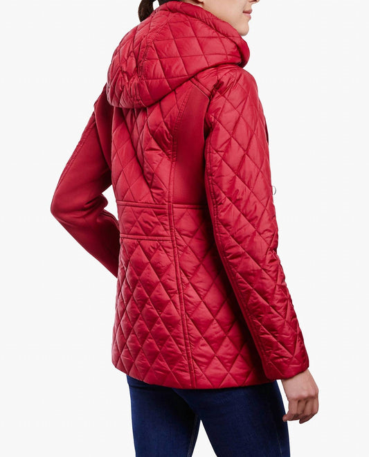 London Fog - Zip Front Hooded Quilted Jacket