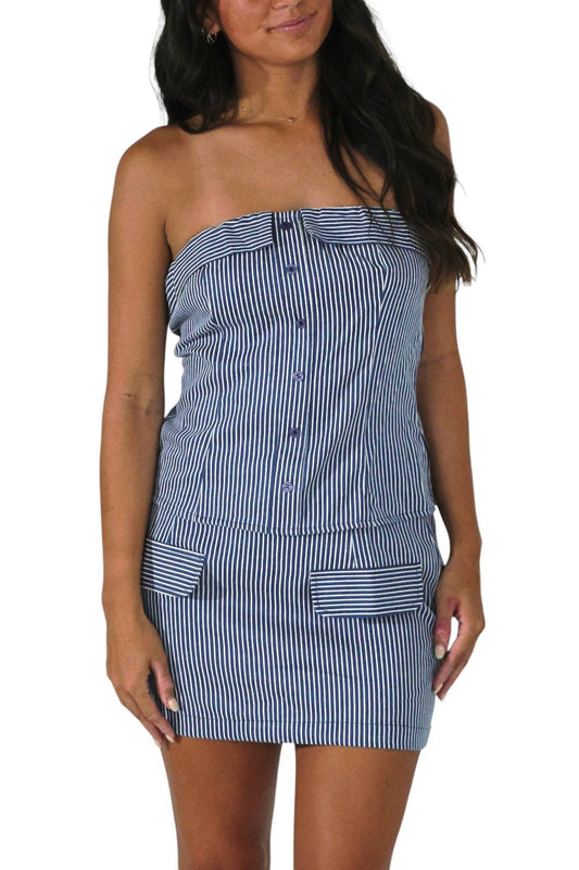 Blue Blush - Brandy Stripped Set