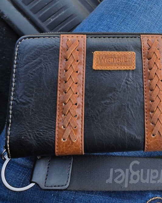 Wrangler - Women's Western Leather Wristlet Purse