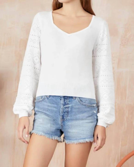 &Isla - ANNA POINTELLE V NECK - Snagged & Bagged