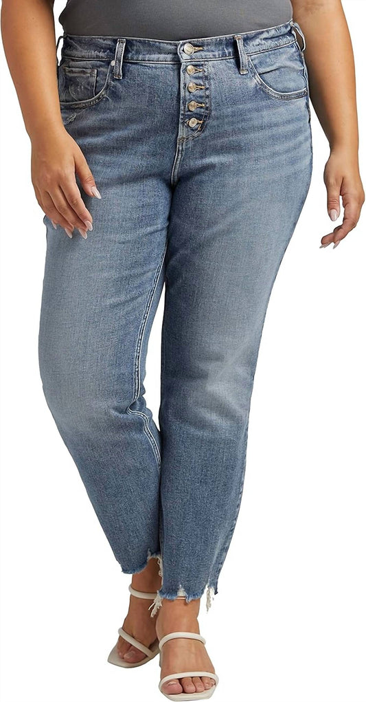 Silver Jeans Co - Beau Mid Rise Slim Leg Jeans