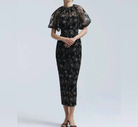 Lela Rose - Corded Rose Tulle Naomi Dress