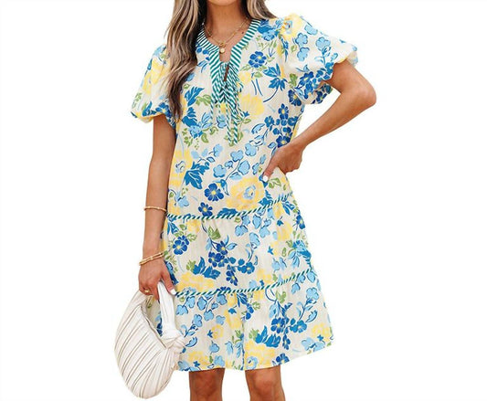 Little Daisy Closet - Summer Floral Striped Dress