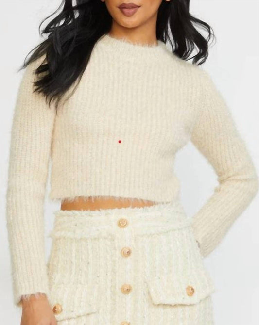 Stellah - Lurex Cropped Sweater