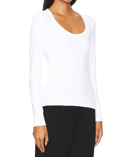 Bobi - Long Sleeve Scoop Neck Tee