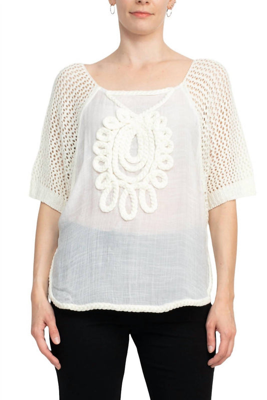 Alberto Makali - Scoop Neck Knit Top