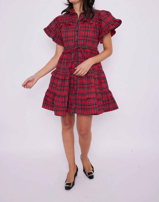 Sail To Sable - Ruffle Shirt Dress