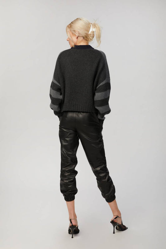 LUXE CASHMERE CROPPED CREWNECK SWEATER