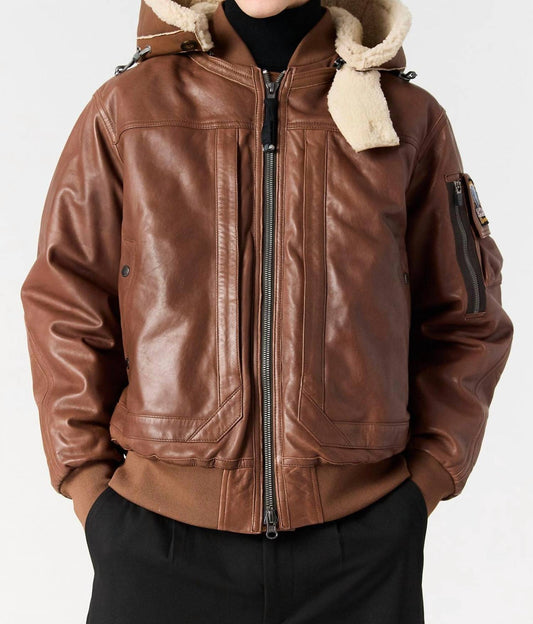 Parajumpers - JULIUS SPECIAL LEATHER BOMBER JACKET