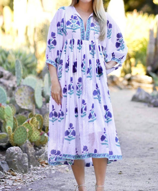 Dolma - Mylah Block Printed Midi Dress