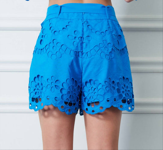 Ciebon - Embroidered Lace Shorts