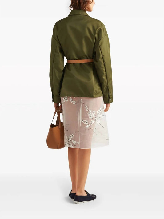 Prada - Oversize Re-nylon Jacket With Belt