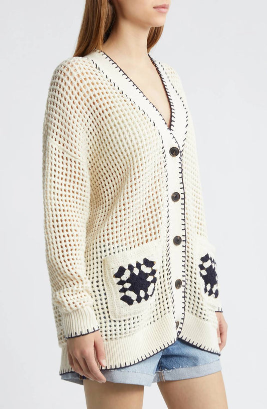 Frame - Crochet Open Stitch Cardigan