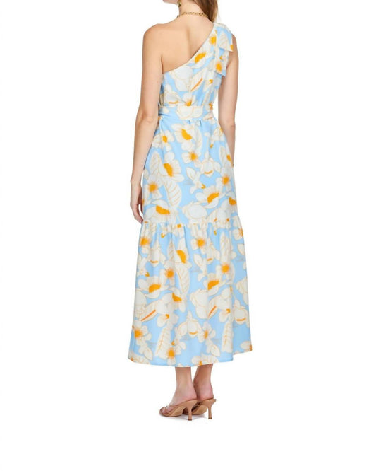 Jade - Women's One Shoulder Bow Maxi Dress