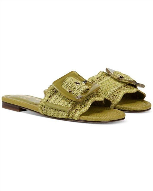 Sam Edelman - Women's Bambi Raffia Buckle Slide Sandals