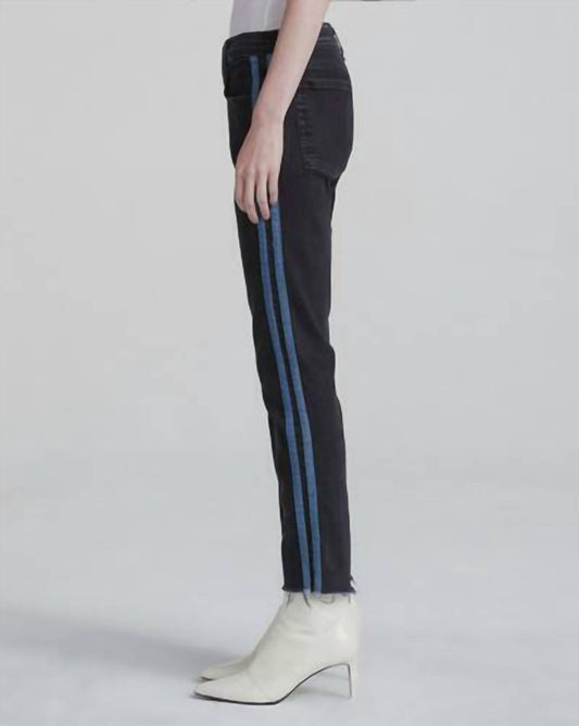 Rag & Bone - Dre Low Rise Stretch Side Stripe Ankle Jeans