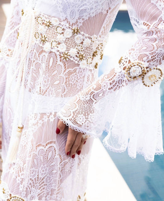 Amitee - Chantilly Laces Cover-up Dress