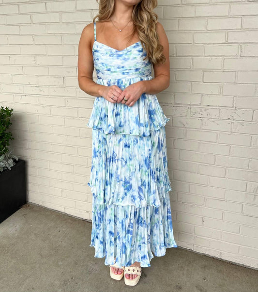 Lalavon - Emerson Tiered Sleeveless Maxi Dress