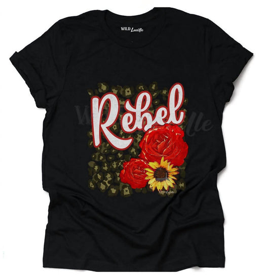 Wild Lucille - Women's Rebel Rose Graphic Tee
