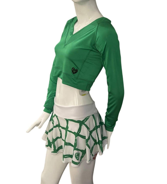 Love Love Tennis - Women's Vee Crop Top