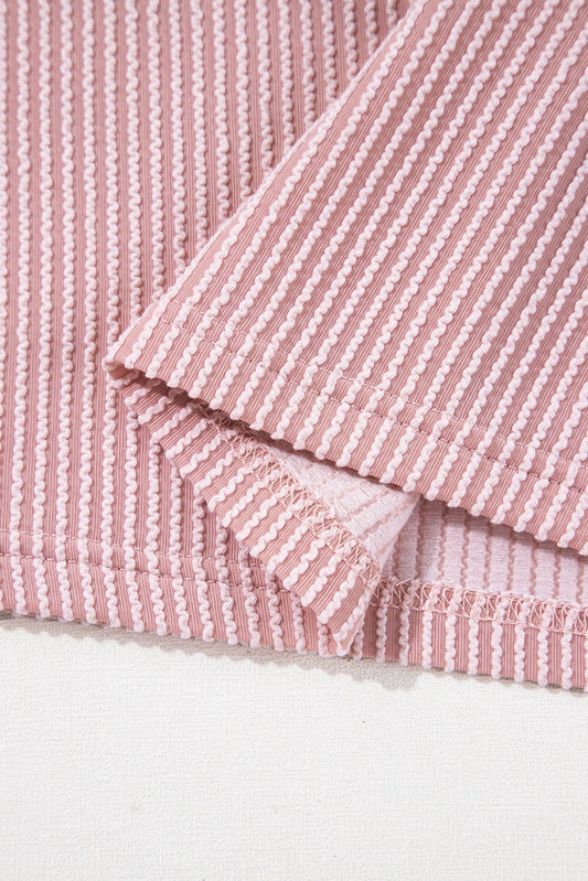 Shewin - Color Block Crewneck Tee