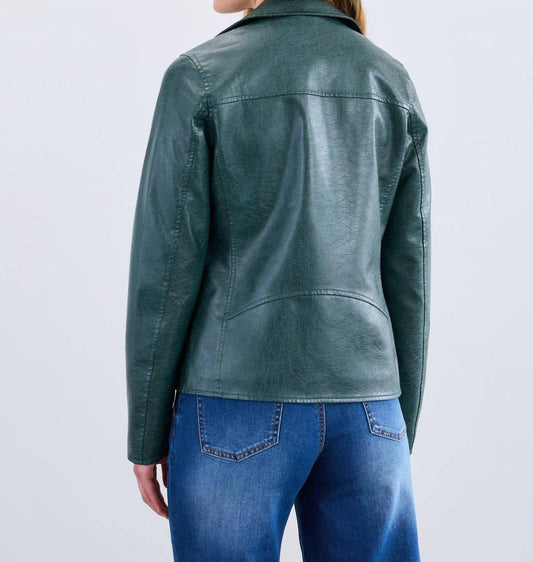 Fdj - Faux Leather Moto Jacket