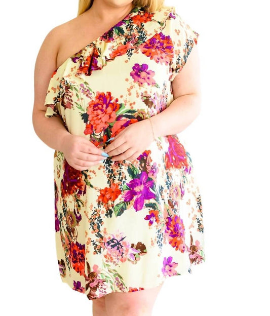 Andree By Unit - Total Wonder One Shoulder Floral Dress