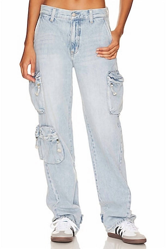 Pistola - Women's Bobbie Utility Mid Rise Loose Straight Cargo Pants