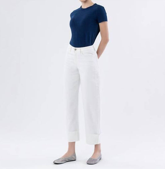 Flying Monkey - High Rise Cuffed Crop Barrel Jeans