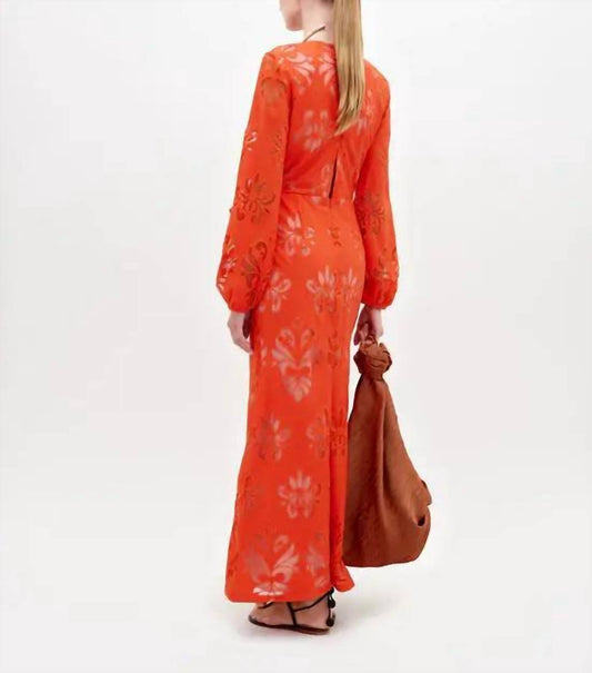 Silvia Tcherassi - Battia Floral Cotton Tie-waist Maxi Dress