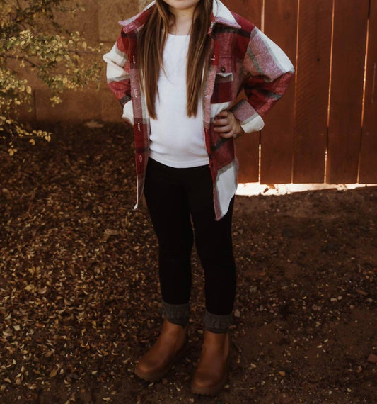 Modern Roots Kids Co. - Kid's Plaid Flannel Shacket