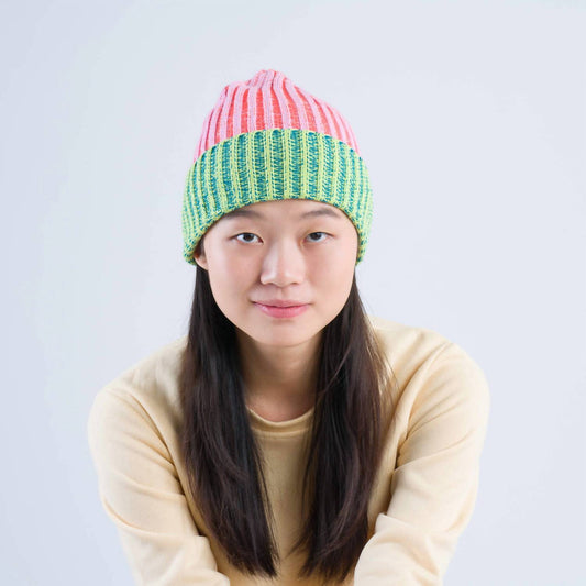 Verloop - Women's Big Stripe Beanie Hat