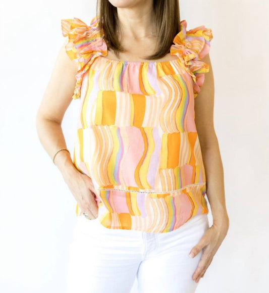 Fate - Celine Ruffle Shoulder Top