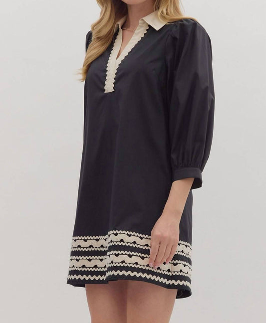 Entro - Contrast Mini Dress