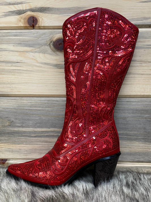 Tall Sequin Boots