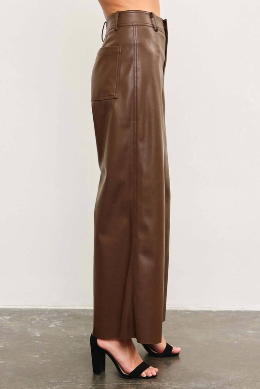 Mustard Seed - Paula High Waisted Leather Pants