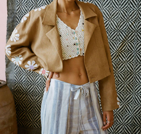 Alix Of Bohemia - Archer Fawn Daisy Blazer