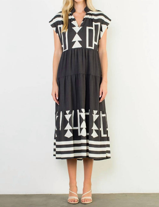 Thml - Geometric Midi Dress