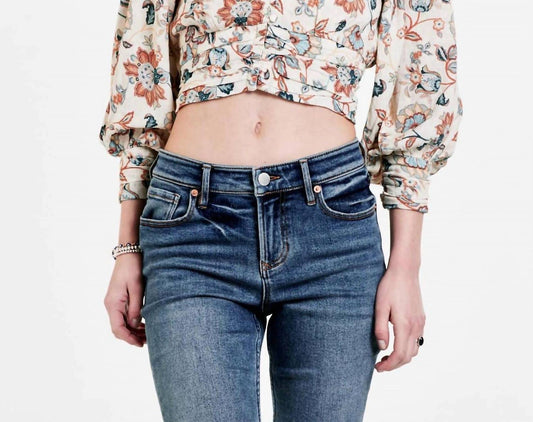 Dear John Denim - Harmoni Three Quarter Sleeve Crop Button-up Top