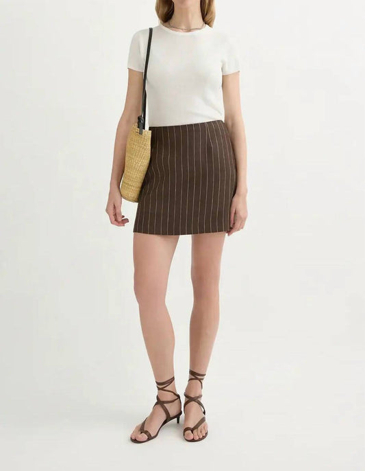 Posse - Alice Mini Pinstripe Skirt