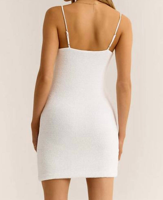 Z Supply - Azure Crinkle Stretch Knit Mini Dress