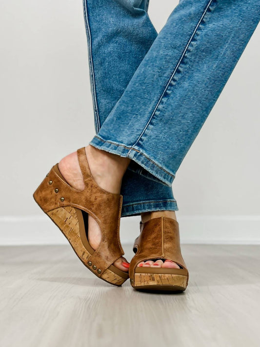 Corkys Footwear - Women's Carley Distressed Wedges