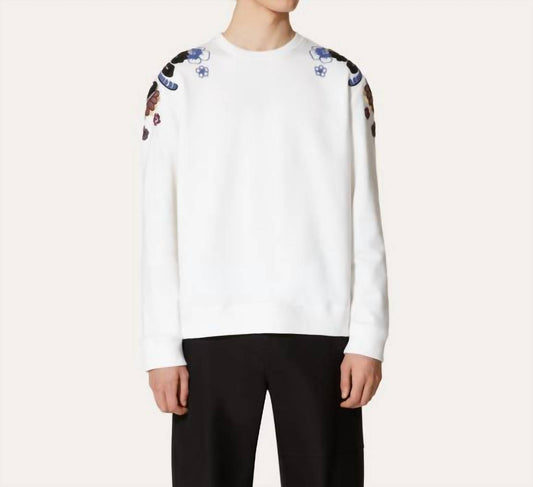 Valentino - World Arazzo Embroidered Crew Neck Sweatshirt
