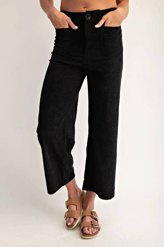 Ee:Some - Corduroy Patch Pocket Pant