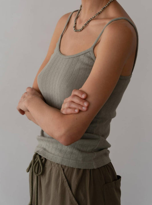 Donni. - Pointelle Cami Tank