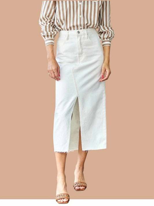 Frame - Shin-grazing Hem Midaxi Skirt